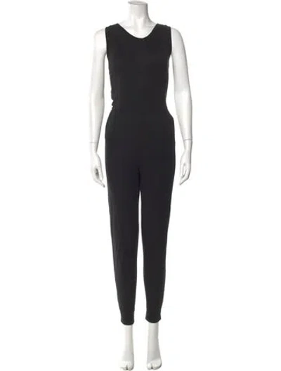 Pre-owned Alexander Wang T Crew Neck Jumpsuit In Black