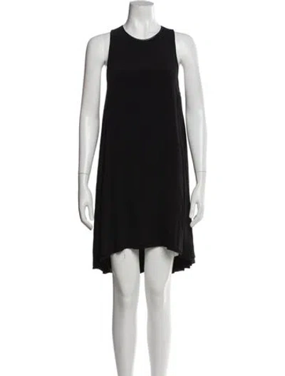 Pre-owned Alexander Wang Crew Neck Knee-length Dress In Black