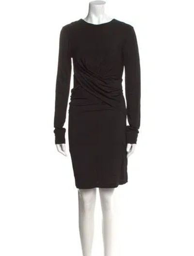 Pre-owned Alexander Wang T Crew Neck Knee-length Dress In Black