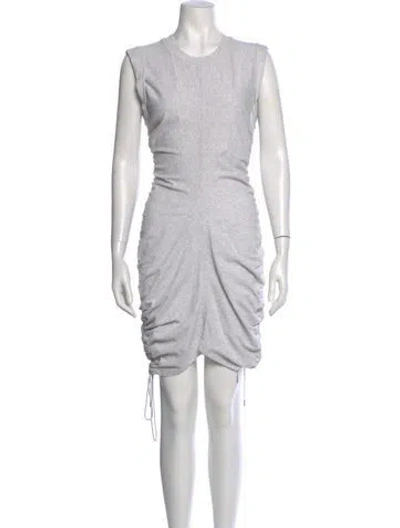 Pre-owned Alexander Wang Crew Neck Knee-length Dress In Gray