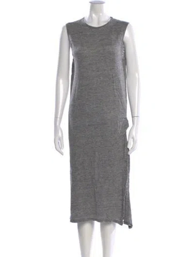 Pre-owned Alexander Wang T Crew Neck Knee-length Dress In Gray