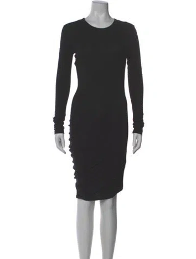 Pre-owned Alexander Wang Crew Neck Knee-length Dress In Gray