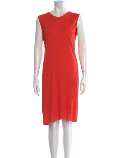 Pre-owned Alexander Wang Crew Neck Knee-length Dress In Red