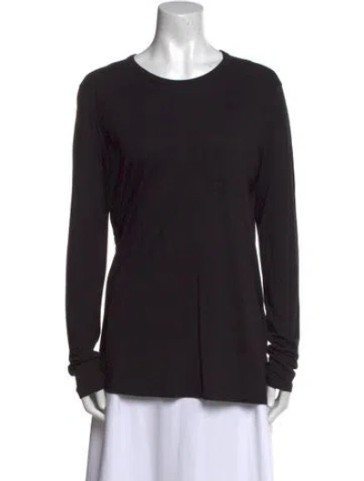 Pre-owned Alexander Wang T Crew Neck Long Sleeve Sweatshirt In Black