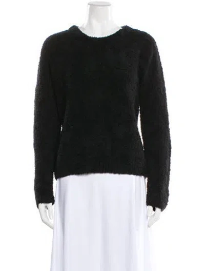 Pre-owned Alexander Wang Crew Neck Long Sleeve Sweatshirt In Black