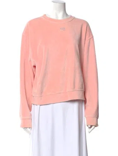 Pre-owned Alexander Wang Crew Neck Long Sleeve Sweatshirt In Pink