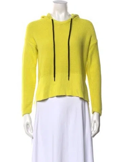 Pre-owned Alexander Wang T Crew Neck Long Sleeve Sweatshirt In Yellow
