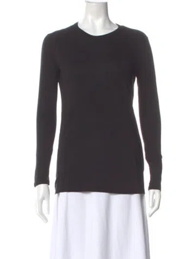 Pre-owned Alexander Wang Crew Neck Long Sleeve T-shirt In Gray