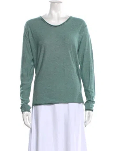 Pre-owned Alexander Wang T Crew Neck Long Sleeve T-shirt In Green