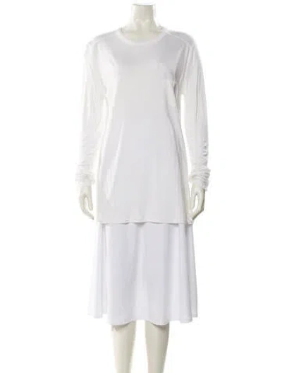 Pre-owned Alexander Wang T Crew Neck Long Sleeve T-shirt In White