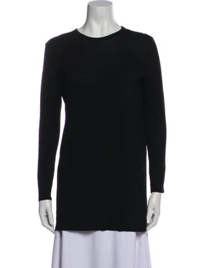 Pre-owned Alexander Wang T Crew Neck Long Sleeve Tunic In Black