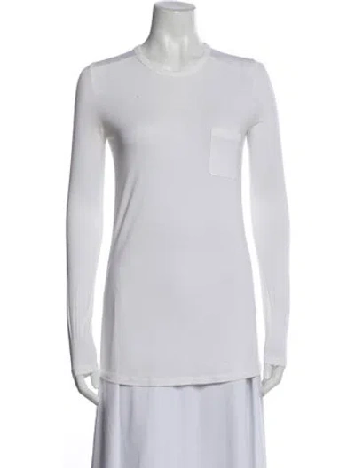 Pre-owned Alexander Wang Crew Neck Midi Length Dress In White