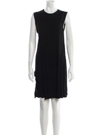 Pre-owned Alexander Wang T Crew Neck Mini Dress In Black