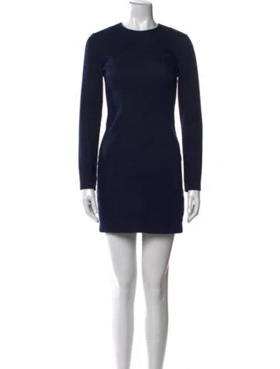 Pre-owned Alexander Wang Crew Neck Mini Dress In Blue