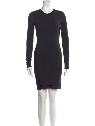Pre-owned Alexander Wang T Crew Neck Mini Dress In Gray