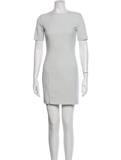 Pre-owned Alexander Wang T Crew Neck Mini Dress In Gray