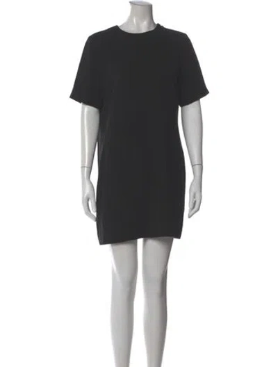 Pre-owned Alexander Wang T Crew Neck Mini Dress In Gray