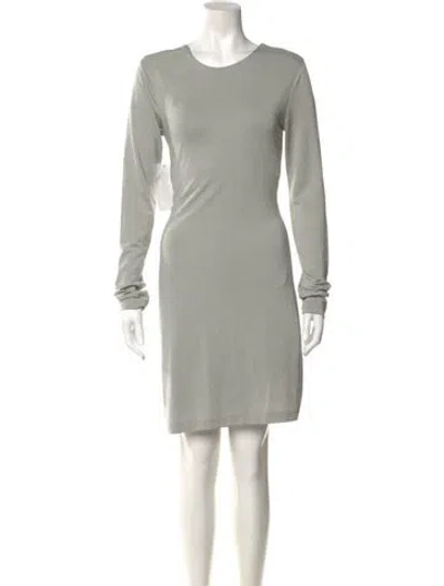 Pre-owned Alexander Wang T Crew Neck Mini Dress In Green