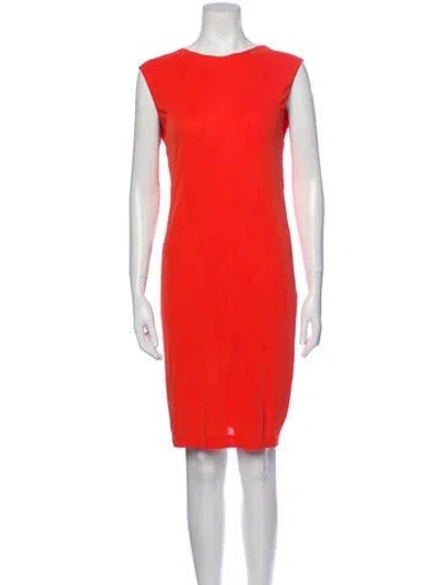 Pre-owned Alexander Wang Crew Neck Mini Dress In Orange