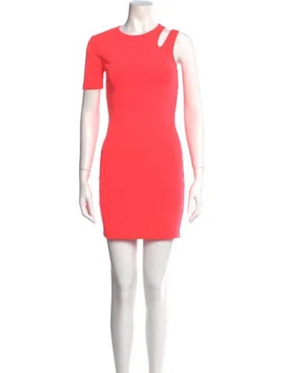 Pre-owned Alexander Wang T Crew Neck Mini Dress In Pink