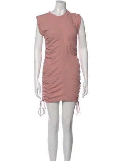 Pre-owned Alexander Wang T Crew Neck Mini Dress In Pink
