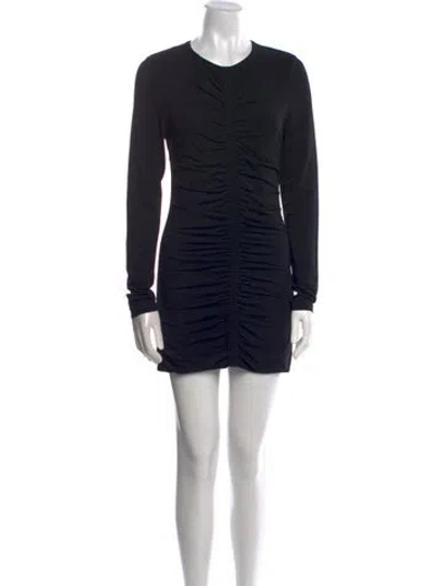 Pre-owned Alexander Wang T Crew Neck Mini Dress W/ Tags In Black