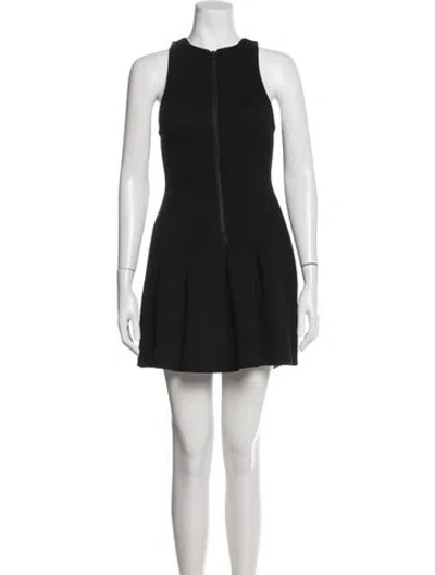 Pre-owned Alexander Wang Crew Neck Mini Dress W/ Tags In Black