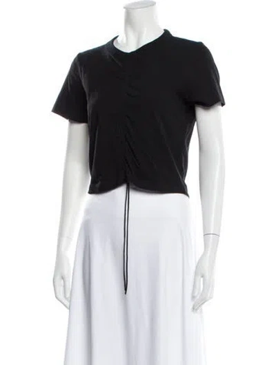 Pre-owned Alexander Wang T Crew Neck Short Sleeve T-shirt In Black