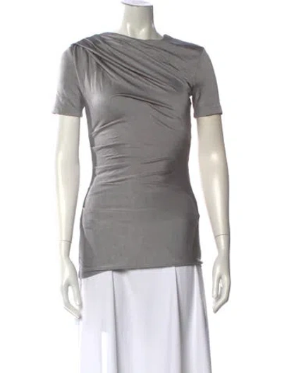 Pre-owned Alexander Wang T Crew Neck Short Sleeve T-shirt In Gray