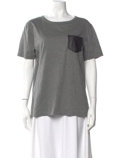 Pre-owned Alexander Wang T Crew Neck Short Sleeve T-shirt In Gray