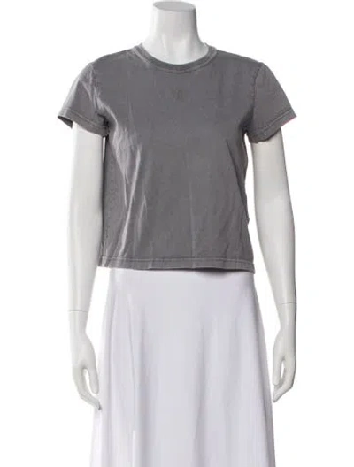 Pre-owned Alexander Wang T Crew Neck Short Sleeve T-shirt In Gray