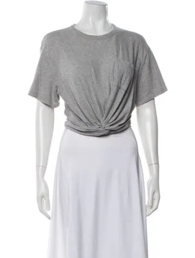 Pre-owned Alexander Wang T Crew Neck Short Sleeve T-shirt In Gray