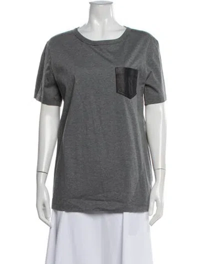 Pre-owned Alexander Wang T Crew Neck Short Sleeve T-shirt In Gray
