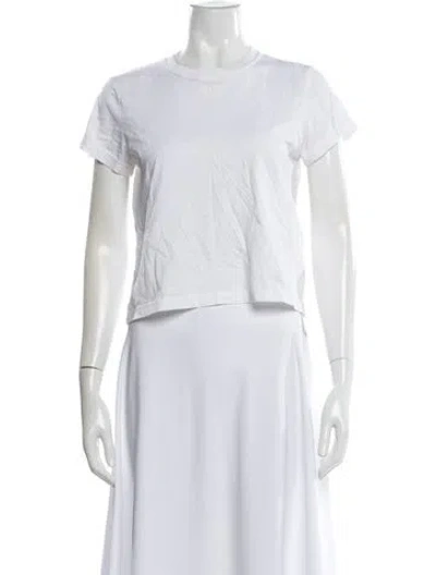 Pre-owned Alexander Wang T Crew Neck Short Sleeve T-shirt In White