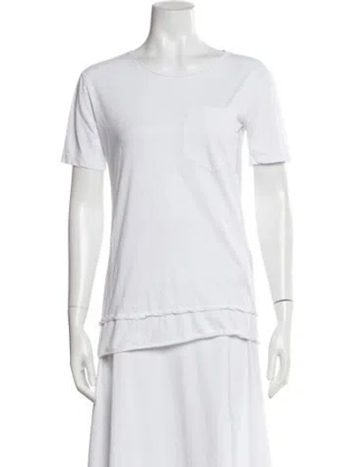 Pre-owned Alexander Wang T Crew Neck Short Sleeve T-shirt In White