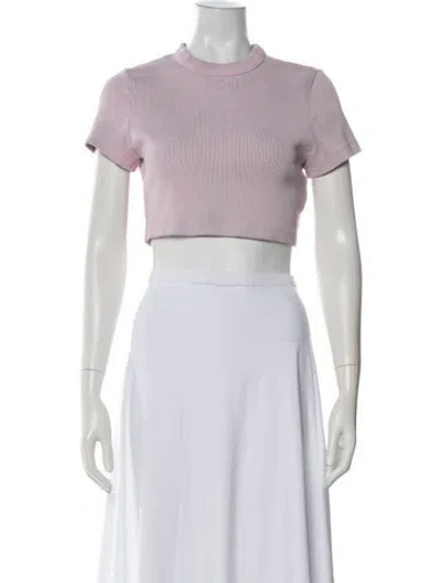 Pre-owned Alexander Wang Crew Neck Short Sleeve T-shirt In White