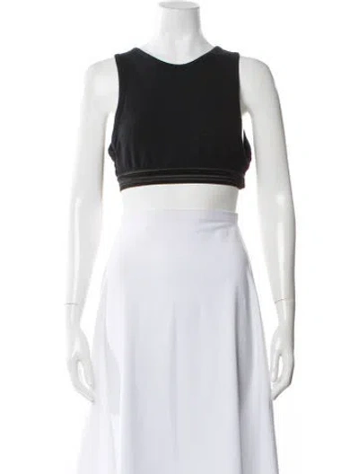 Pre-owned Alexander Wang T Crew Neck Sleeveless Sports Bra In Black