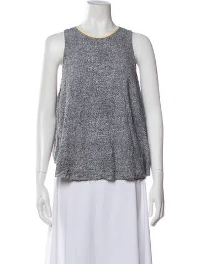 Pre-owned Alexander Wang Crew Neck Sleeveless Top In Black