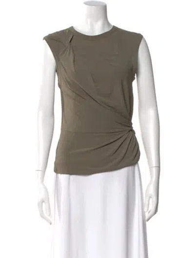 Pre-owned Alexander Wang Crew Neck Sleeveless Top In Green
