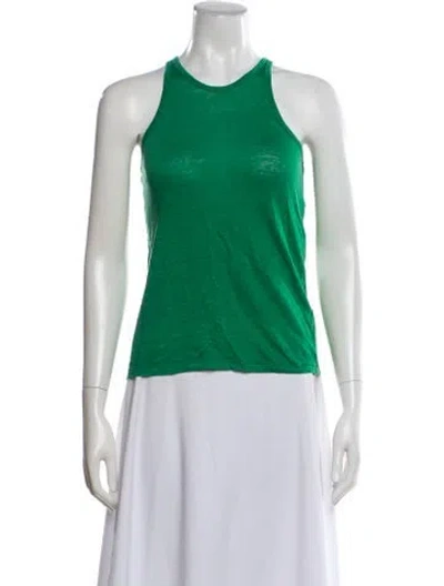 Pre-owned Alexander Wang Crew Neck Sleeveless Top In Green