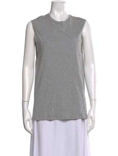 Pre-owned Alexander Wang T Crew Neck Sleeveless T-shirt In Gray