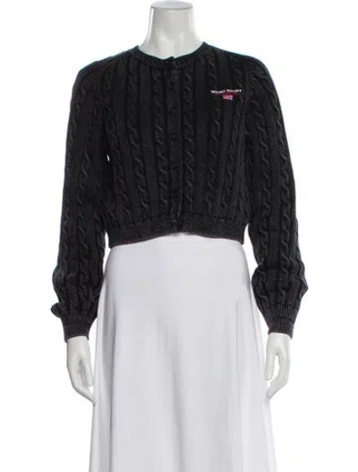 Pre-owned Alexander Wang T Crew Neck Sweater W/ Tags In Black