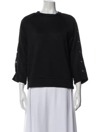 Pre-owned Alexander Wang T Crew Neck Three-quarter Sleeve Sweatshirt In Blue