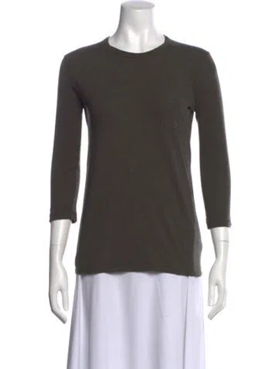 Pre-owned Alexander Wang T Crew Neck Three-quarter Sleeve T-shirt In Gray