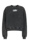 Alexander Wang T T By Alexander Wang Dark Grey Cotton Sweatshirt
