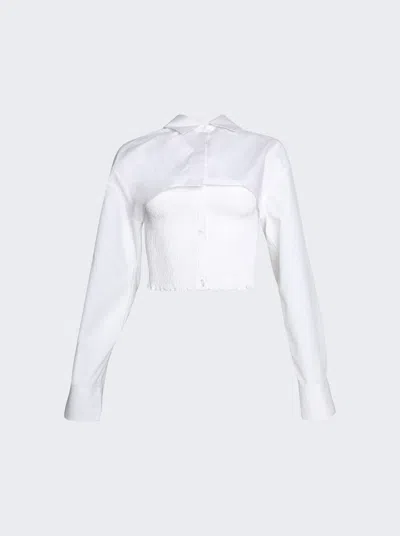 Alexander Wang T Cropped Layered Overshirt