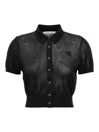 ALEXANDER WANG T POLO - NEGRO