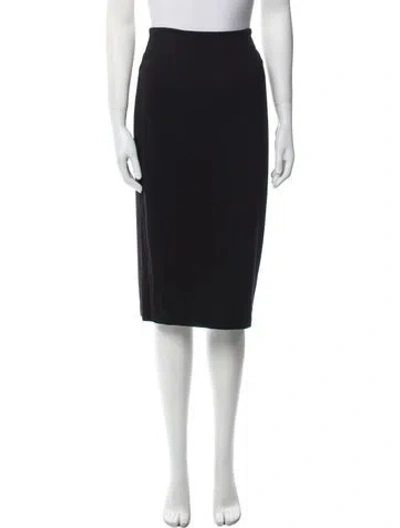Pre-owned Alexander Wang T Cutout Accent Knee-length Skirt In Black