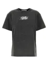 Alexander Wang T Dark Grey Cotton T-shirt In Black