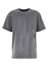 Alexander Wang T T By Alexander Wang Dark Grey Cotton T-shirt In Washedasphalt